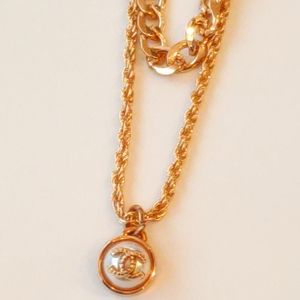Gorgeous Authentic Upcycled Chanel Button Necklace